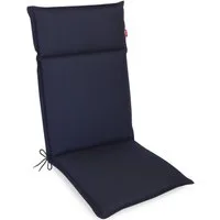 Herlag Hochlehnerauflage Bea Gartenstuhlauflage Wasserabweisend 120x50x4,5cm, (1 St), Polsterauflage für Klappstühle mit UV- & Fleckschutz