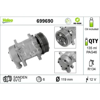 Valeo Klimakompressor Citroen Xsara Peugeot 206 699690