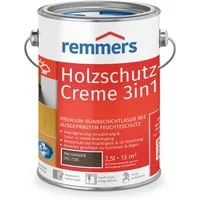 Remmers Holzschutzlasur Holzschutz-Creme 3in1 eiche hell 2,5 Liter, 3facher Holzschutz mit Imprägnierung + Grundierung + Lasur