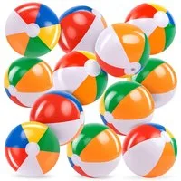 sloosh Beachball SLOOSH 12 Stück Wasserball aufblasbar,Strandball, Wasserball Kinder (12-St)