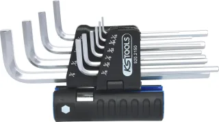 KS Tools 3 in 1 Innen6kant-Winkelstiftschlüssel-Satz,10-tlg lang, Zoll - 920.2150