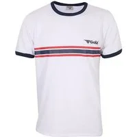 Gola T-Shirt Stripe Logo (100% Baumwolle) weiss Herren