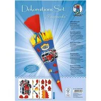 Ursus - Ludwig Bähr Schultüte Ursus DEKO-SET für SCHULTÜTE Feuerwehr