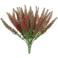 Kunstblume Erikabusch/ Heidekraut künstlich Kunstpflanzen künstliche Blumen Erika, Seidenblumen Roß, Höhe 28 cm, Farbe: Fuchsia