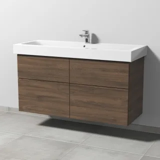 Sanipa 3way Waschtischunterbau zu Geberit iCon Waschtisch mit 4 Auszügen, Eiche-Arizona SM65580