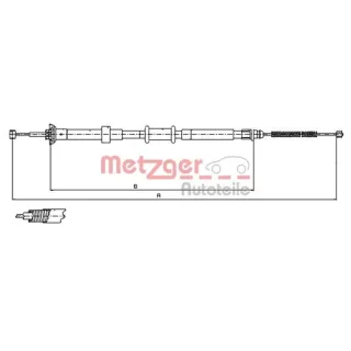 Metzger Handbremsseil hinten links Ford Ka 1,3