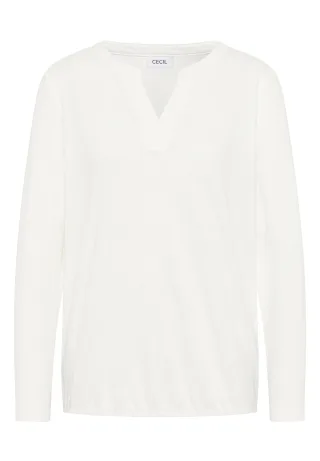 CECIL - Shirt im Tunika-Look vanilla white - Gr. - XXL