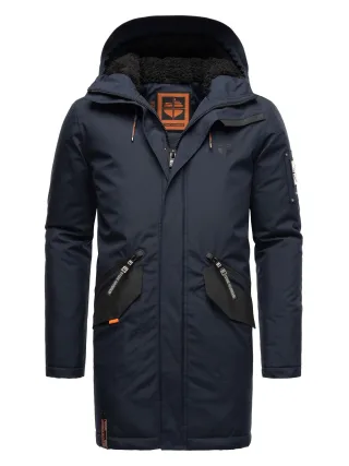 Stone Harbour Herren Winterjacke Ragaan mit Teddyfell & Kapuze