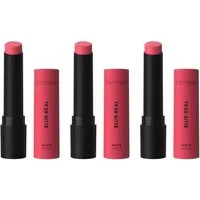 Catrice Lippenstift BLUR-REAL MATTE LIPSTICK, 3-tlg., soft-matter Lippenstift mit Blurred-Finish und Ceramiden