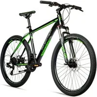 bergsteiger Mountainbike Makalu 26, 29 Zoll Mountainbike Alu, geeignet ab 150 cm, Damen, Herren, 21 Gang Shimano Tourney RD-TY300 Schaltwerk, Kettenschaltung, Scheibenbremsen