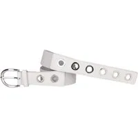 MIRROSI Stretchgürtel Elastischer Stoffgürtel mit stilvollen Metallösen (ca.4cm Breit) Dehnbarer Nietengürtel in Einheitsgröße (passend für ca. 80–110 cm)
