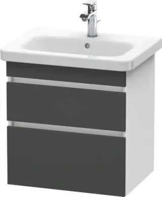 Duravit DuraStyle Waschtischunterbau wandhängend Graphit & Weiß Matt 580x448x610 mm - DS648004918 DS648004918