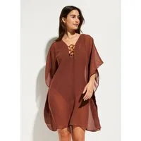 bonprix Tunikakleid für warme Tage, aus Polyester, figurumspielende Passform