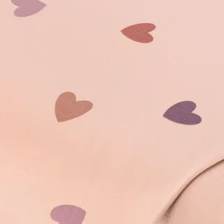 Sweat / French Terry "Herzen", apricot-color