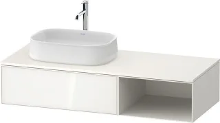 Duravit Zencha Konsolenwaschtischunterbau wandhängend Weiß n/a & Supermatt 1300x550x281 mm - ZE48180 ZE4818064840000