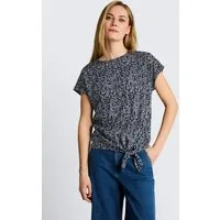 TOM TAILOR T-Shirt T-Shirt (im Einserpack) T-Shirt mit Knotendetail