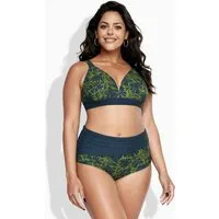 Ulla Popken Bügel-BH Bikini Blüten ohne Softcups Träger verstellbar