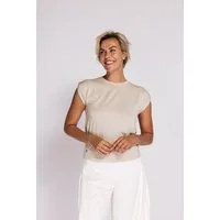 Zhrill Kurzarmshirt WERA T-Shirt RH normale Passform, Kurzarm, mit metallischen Details