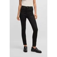 BOSS ORANGE Slim-fit-Jeans Maye High Rise Slim Premium Damenmode mit BOSS Leder-Badge