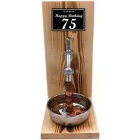 Eiserne Reserve® Geschenkbox Happy Birthday 75 Geburtstag - Eiserne Reserve Geldhahn - Geld versche