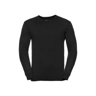Russell Collection - Sweatshirt V-Ausschnitt für Herren (Schwarz)