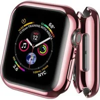 AVANA Smartwatch-Hülle für Apple Watch Series 6 5 4 SE 40mm / 44mm Hülle Schutzhülle Case 360, Full-Cover, Displayschutz, Rosé