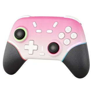 For Switch 2 Wireless bluetooth Gamepad for Switch PC iOS Android PS5 RGB LED Joystick with Back Buttons Motion Vibratio