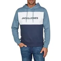 Jack & Jones Kapuzenpullover Herren Hoodie JWHLOGO BLOCKING Regular Fit Sweatshirt mir Kängurutasche