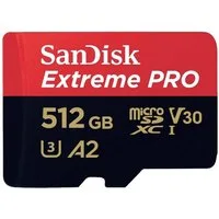 Sandisk 512 GB MicroSDXC UHS-I Klasse 10 SDSQXCD-512G-GN6MA Speicherkarte (stoßsicher, Wasserdicht)