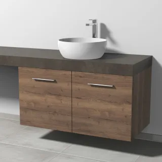 Sanipa Waschtischunterbau mit Türen 2morrow (G2365) 510x1000x520 Eiche-Tabak, G236550 G236550