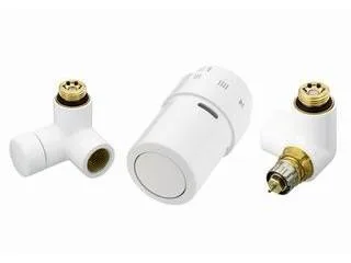 Danfoss X-tra Design Set Weiß Ventil Rechts / Rücklauf Links 013G400 013G4007