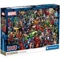 Clementoni® Puzzle Impossible, Marvel Universe Compact, mit neuer Compact Box, 1000 Puzzleteile, Made in Europe