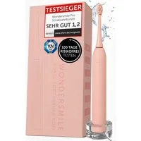 Wondersmile Schallzahnbürste Elektrische Zahnbürste - Testsieger 2025 - 100 Tage risikofrei testen, Aufsteckbürsten: 1 St., Integrierter Zungenreiniger