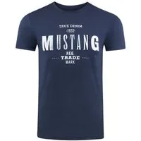 MUSTANG T-Shirt Print Tee Mustang (1-tlg) aus 100% Baumwolle