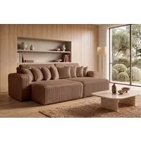Kaiser Möbel Schlafsofa mit Bettkasten, Cordstoff Tilia, PIANO DOUBLE, Große Liegefläche, Cordstoff mit hoher Abriebfestigkeit
