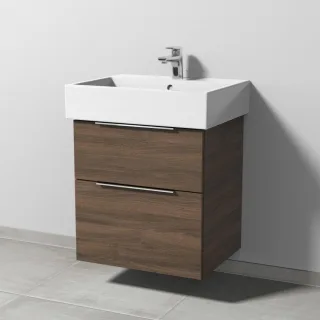 Sanipa 3way Waschtischunterbau zu Duravit Vero Air Waschtisch mit 2 Auszügen, Eiche-Arizona UM43380