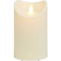 IC HomeDeco LED Dekolicht LED-Kerze für aussen, Weihnachtsdeko, Timerfunktion, Warmweiß, mit beweglicher Flamme, Ø ca. 8,9 cm, LED-Outdoor Kerze