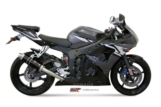 Sport Auspuff MIVV GP Steel Black Yamaha YZF 600 R6 Bj. 2003-2005 Typ: RJ05/RJ09 mit ABE