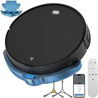 Ruzava Saugroboter Staubsauger Roboter 4500Pa/60W/120min Laufzeit 350 ml Behälter, 60 W, mit Beutel, Saugroboter mit Wischfunktion, 3000Pa/120Min, 2.5kg