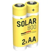 ANSMANN AG Solar Akku AA, 2 Stück, 800 mAh 1,2V NiMh Akku 800 mAh (1.2 V)