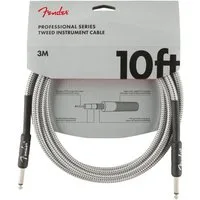 Fender Instrumentenkabel, Professional Tweed Cable WHITE 3 m - Gitarrenkabel