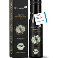 BIOLAVIVA Speiseöl : Bio - Schwarzkümmelöl - ungefiltert - kaltgepresst - laborgetestet -, 1 x 100 ml
