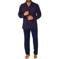 Normann Pyjama Herren Langarm Schlafanzug zum durchknöpfen, auch in Übergrössen