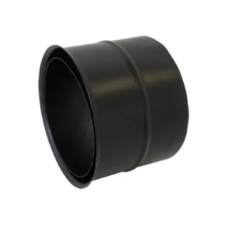 Bertrams ST-Pu Wandfutter 08WFD300 Ø 300 mm, doppelt, 0,8 mm, pulverbeschichtet, schwarz