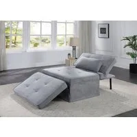 ATLANTIC home collection Schlafsofa Finn, wandelbar zum Loungesessel, Relaxliege und Gästebett, inkl. Kissen