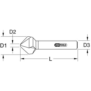 KS Tools HSS TiN Kegel- und Entgratsenker 90° - 336.0188