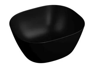 VitrA Plural Aufsatzschale hoch rechteckig 45 x 38 x 22 cm Sanitärkeramik Schwarz,7811B483-0016 7811B483-0016