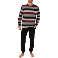 Normann Pyjama Normann Herren Schlafanzug lang mit Bündchen - auch in Übergrössen
