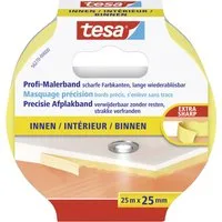 tesa Kreppband tesa Profi-Malerband Innen 25 m x 25 mm, gelb