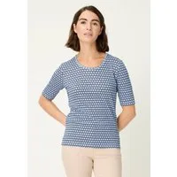 Olsen T-Shirt Shirt mit Allover-Dessin